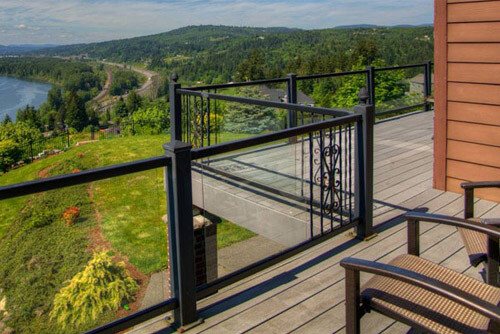 outdoor glass railings