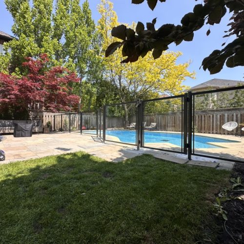 aluminum and glass fencing
